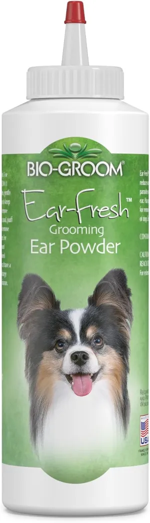 Bio-Groom Ear-Fresh Dog Grooming Ear Powder – Cat & Dog Ear Cleaner, Dog Bathing Supplies, Puppy Wash, Cruelty-Free, Made in USA, Ear Powder for Dogs – 85 g 1-Pack