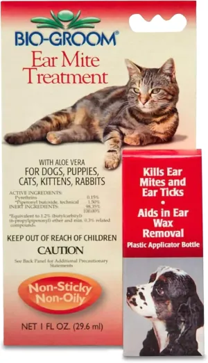 Bio-Groom Ear Mite Treatment, 1-Ounce