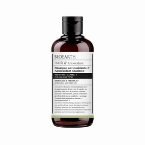 Bioearth Hair, Antioxidant Shampoo for all types of hair, with protective and remineralising effect, Made in Italy, Vegan, AIAB Certified - 250ml Pack