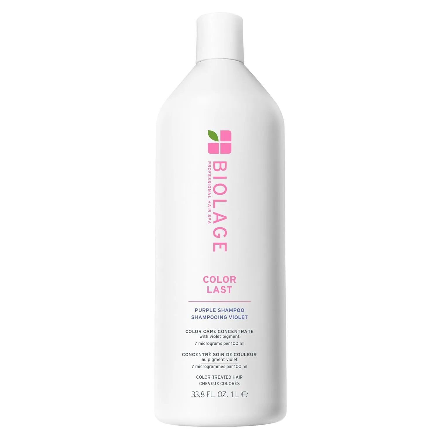 Biolage Color Last Purple Shampoo - pH Balancing Shampoo for Color-Treated Blonde Hair, Neutralizes Brass & Unwanted Warm Tones, Violet Pigments, Vegan, Paraben-Free, Packaging May Vary