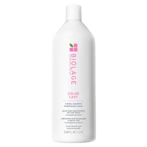 Biolage Color Last Purple Shampoo - pH Balancing Shampoo for Color-Treated Blonde Hair, Neutralizes Brass & Unwanted Warm Tones, Violet Pigments, Vegan, Paraben-Free, Packaging May Vary