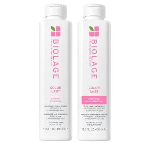 Biolage Color Last Shampoo & Conditioner Set - Helps Protect Hair and Maintain Vibrant Color For Color-Treated Hair, Paraben & Silicone-Free, Vegan, Packaging May Vary