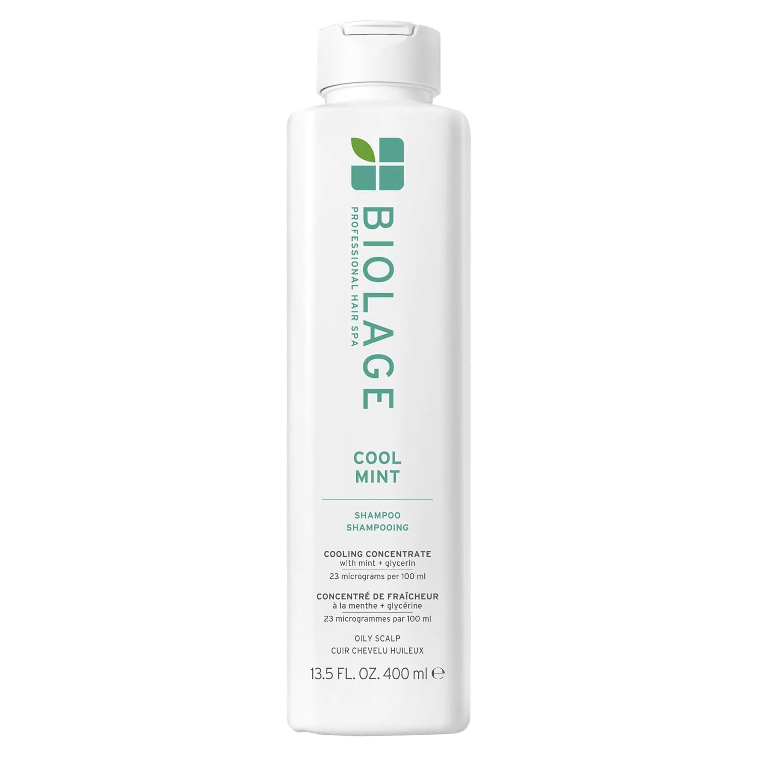 Biolage Cool Mint Shampoo - Balancing Shampoo for Oily Scalp, Gently Cleanses, Refreshes & Helps Balance, Mint & Glycerin, Vegan & Paraben-Free, Packaging may vary