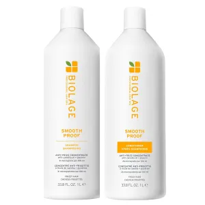 Biolage Smooth Proof Shampoo & Conditioner Set, Cleanses, Smooths & Controls Frizz, For Frizzy Hair, Paraben & Silicone-Free, Vegan​