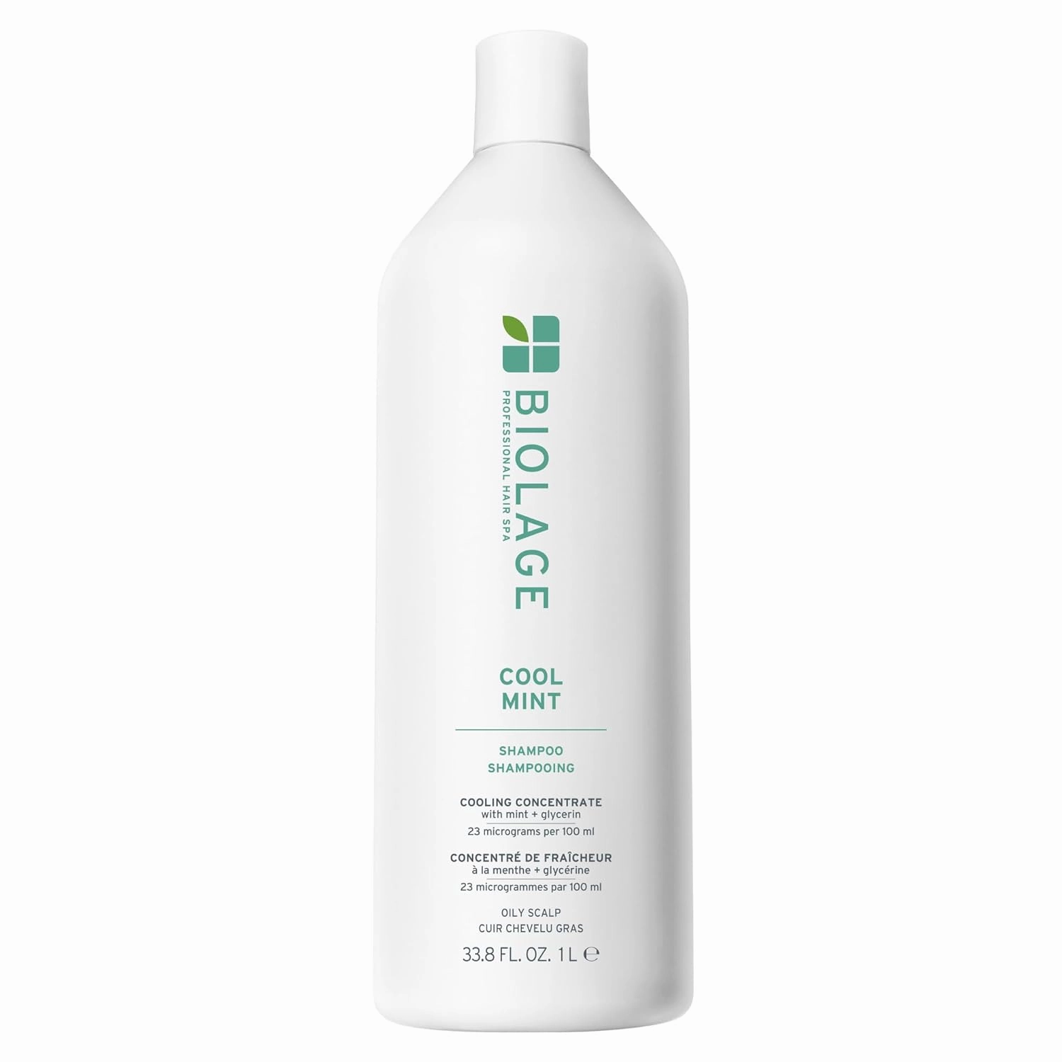 Biolage Cool Mint Shampoo - Balancing Shampoo for Oily Scalp, Gently Cleanses, Refreshes & Helps Balance, Mint & Glycerin, Vegan & Paraben-Free, Packaging may vary