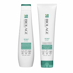 Biolage Scalp Sync Calming Shampoo & Universal Conditioner Set - Calms & Hydrates Dry or Irritated Scalp, Paraben & Silicone Free, For Sensitivity Control, Vegan & Cruelty Free
