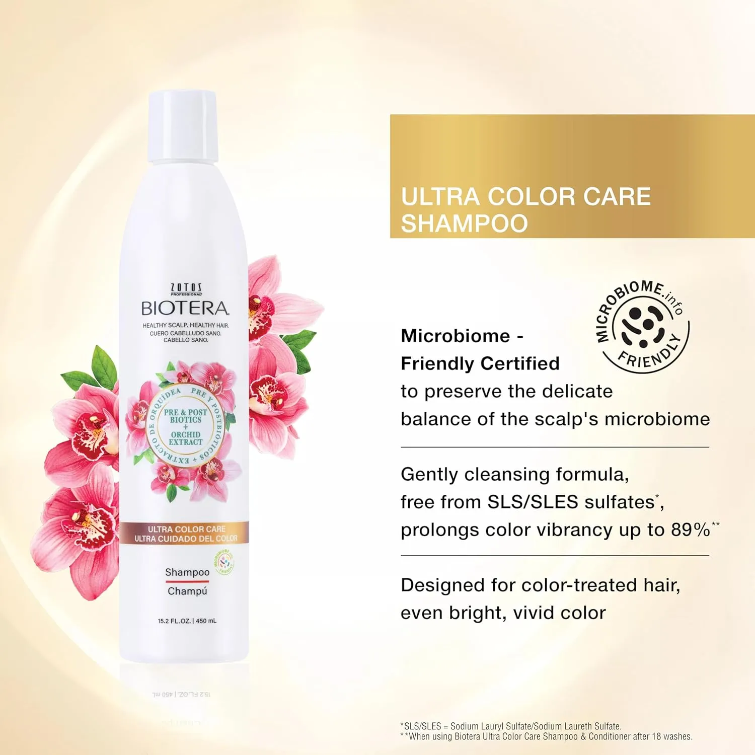 Biotera Ultra Color Care Shampoo | Prolongs Vivid Color-Treated Hair | Microbiome Friendly | Vegan & Animal Test-Free | Paraben & Sulfate Free | Color-Safe