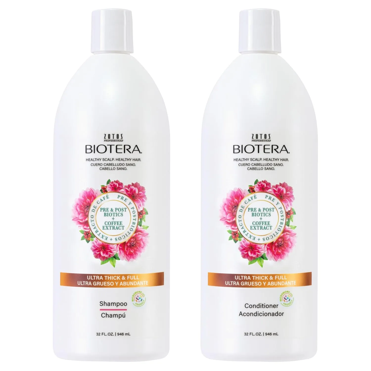 Biotera Ultra Thick & Full Volumizing Shampoo | Increases Volume to Fine, Limp Hair | Microbiome Friendly | Vegan & Animal Test Free | Paraben Free | Color-Safe