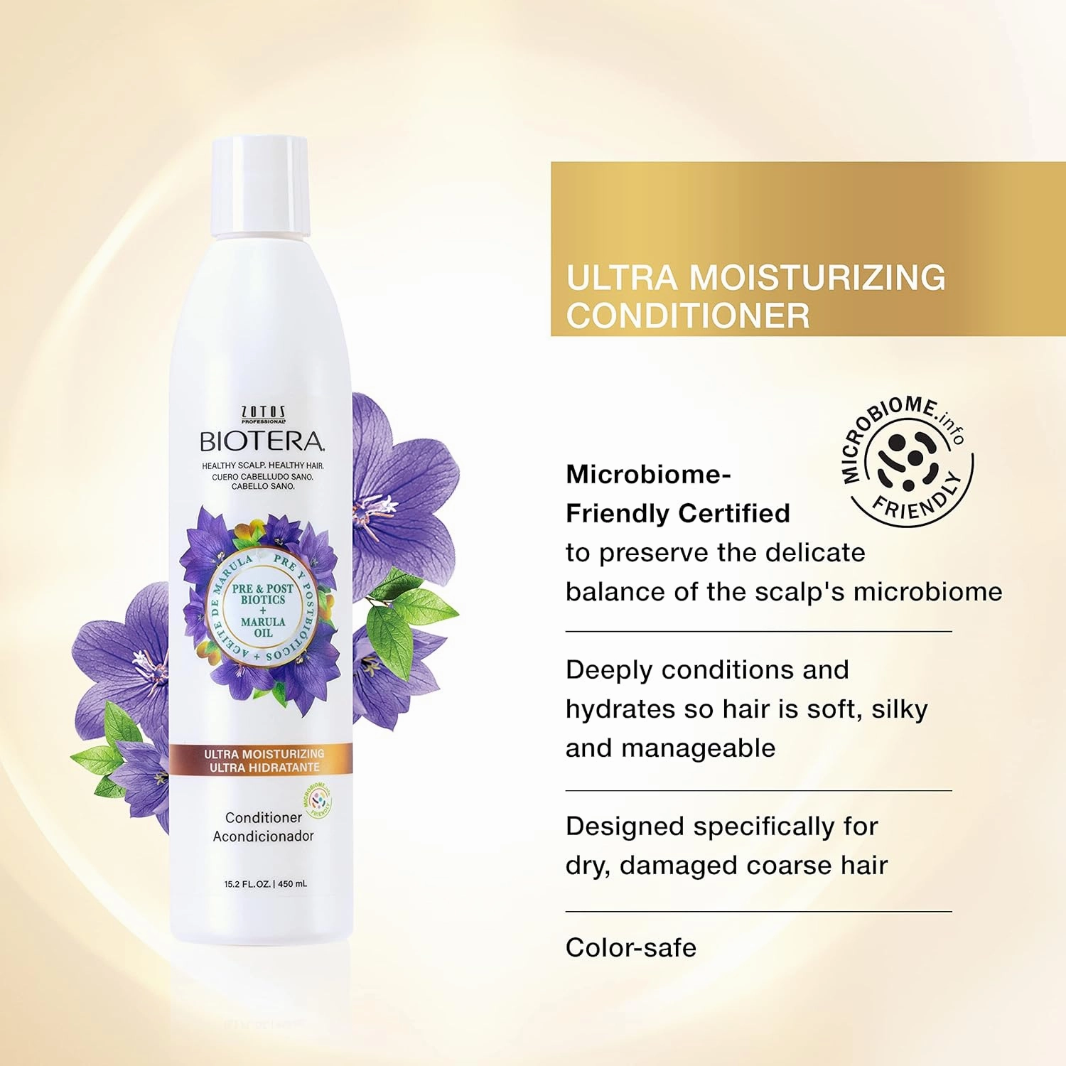 Biotera Ultra Moisturizing Shampoo | Hydrates Dry, Damaged, Coarse Hair | Microbiome Friendly | Vegan & Animal Test Free | Paraben & Sulfate Free | Color-Safe