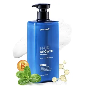 Biotin Hair Growth Shampoo for Men: Root Activator Shampoo Thickening Strengthening & Cleansing - Hair Loss and Thinning Hair with Tea Tree Oil Caffeine, DHT Blocker 13.5 Fl Oz