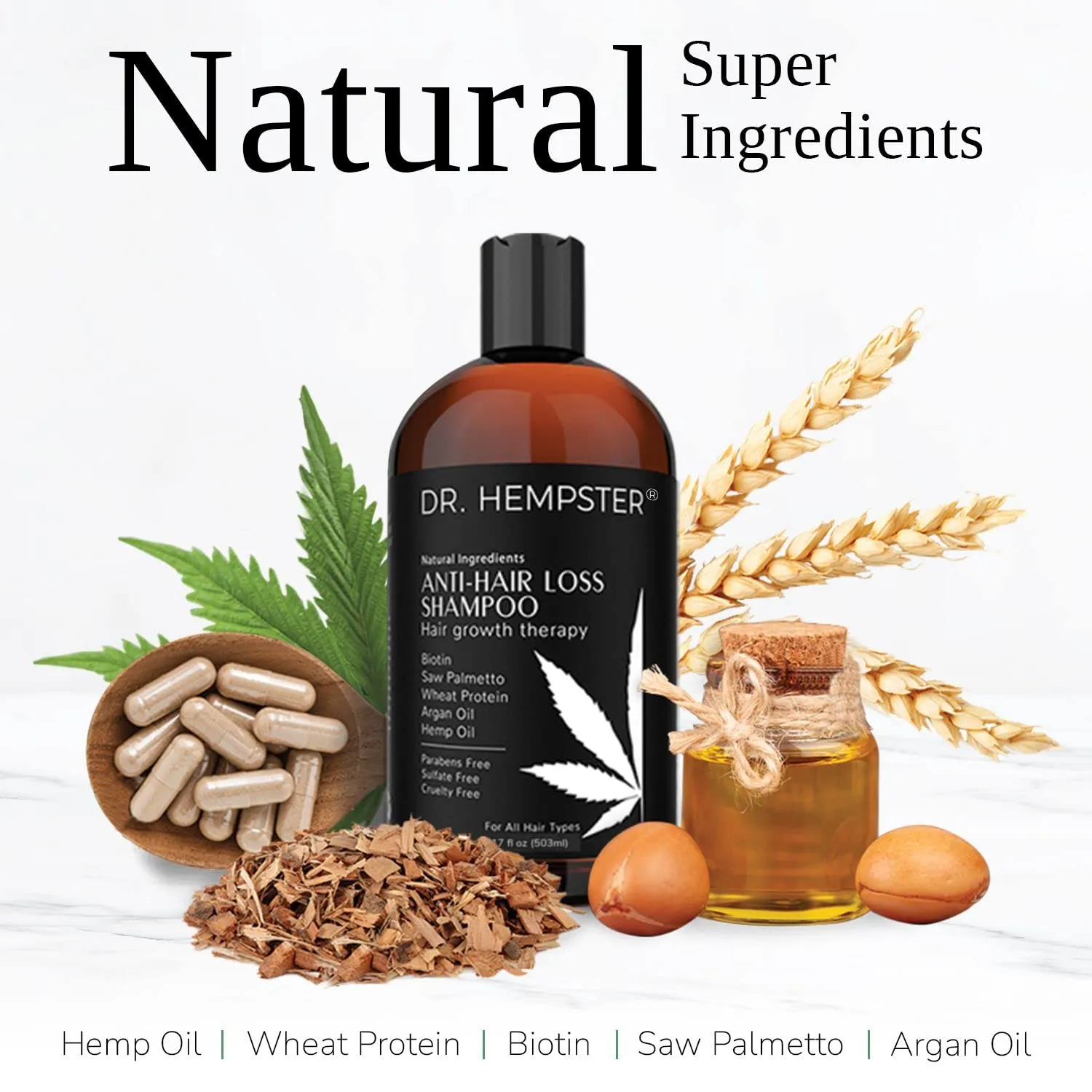 Biotin Hair Loss & Thinning Treatment for Men & Women - Hair Growth Shampoo for Regrowth