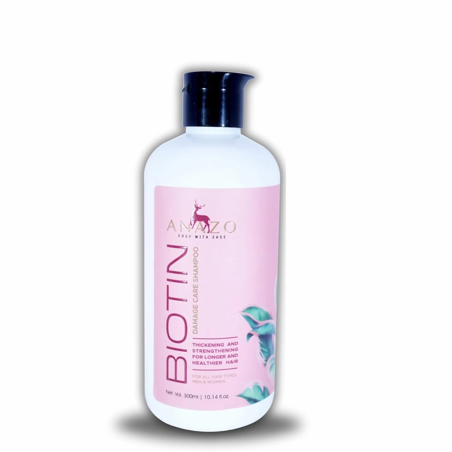 Biotin Shampoo for Damaged Hair - Strengthen, Thicken, and Smooth, Natural Ingredients for Hair Loss Prevention, for men & women, Sulfate-Free, Frizz-Free,