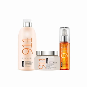 Biotop Professional 911 Quinoa Hair Serum (2.2 oz)   Shampoo (33.8 oz)   Hair Mask (18.6 oz) – Intensive Hydration & Repair Trio for Dry, Damaged Hair