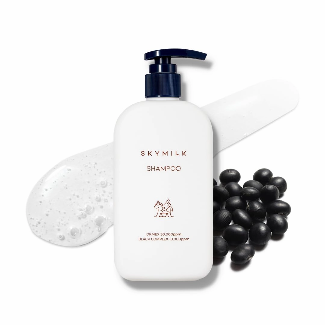 Black Complex Shampoo with Donkey Milk | 300ml 10.14 Fl.Oz | Calming and Comfort Scent | Mild Ingredients, Rich Foam | Patented DKMEX | Hypoallergenic & Tear-free | Korean