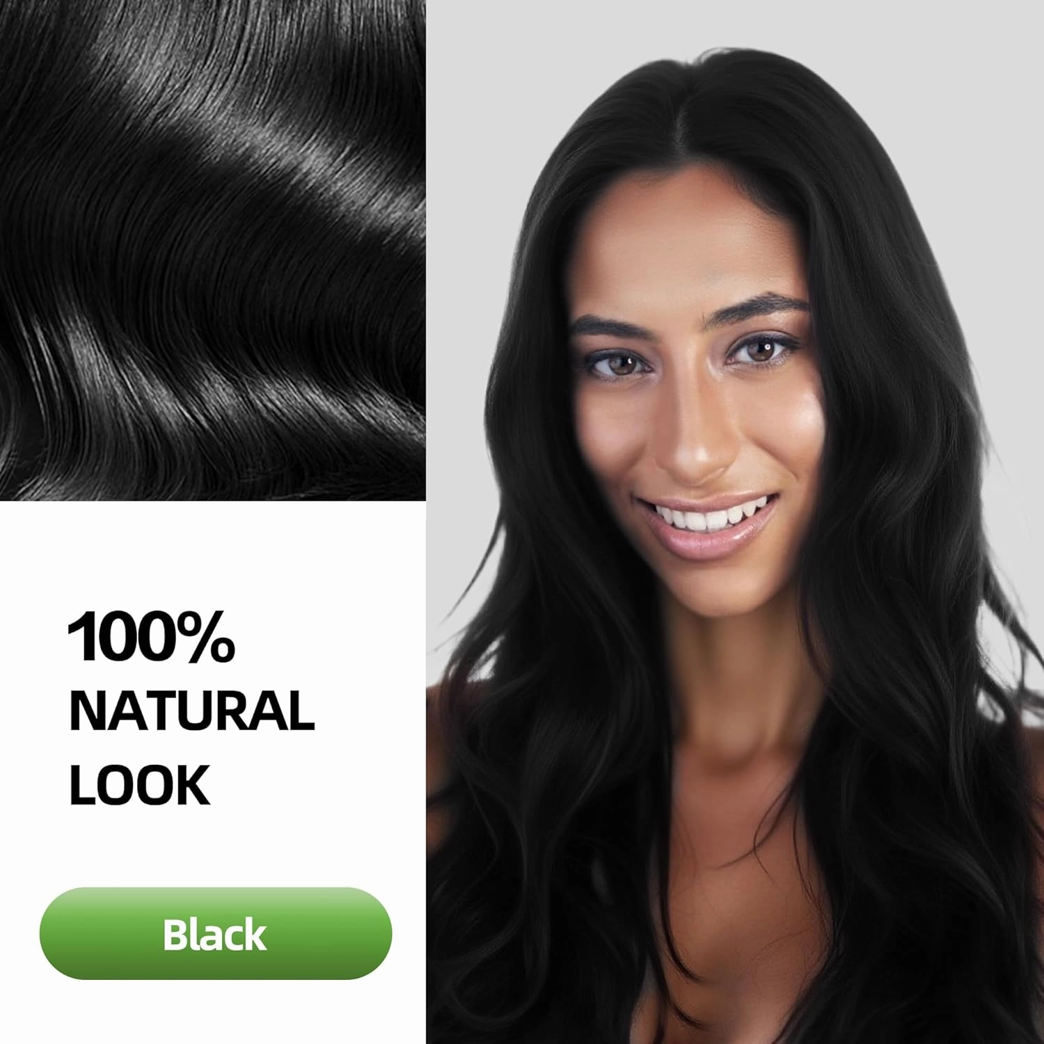 Black Hair Dye Shampoo 3 in 1 for Gray Hair Coverage, Herbal Ingredients Natural Shampoo Black Hair Dye for Women & Men/Ammonia-Free 520ml