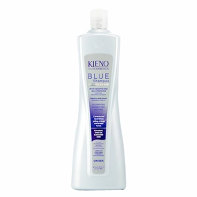 Blue Silver Intense Shampoo - Keratin & Silk Proteins, Neutralizes Yellow, Orange & Brassy Tones, Unisex Toning Treatment, Softness & Shine, 32.13 fl oz Bottle