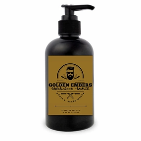 Bluebyrd Soap Co. Cedar   Leather Beard Wash 8oz | Woodlands Scented Cleansing Beard Shampoo & Beard Conditioner for Men, Reduce Frizz, Softens & Manages (Sandalwood)
