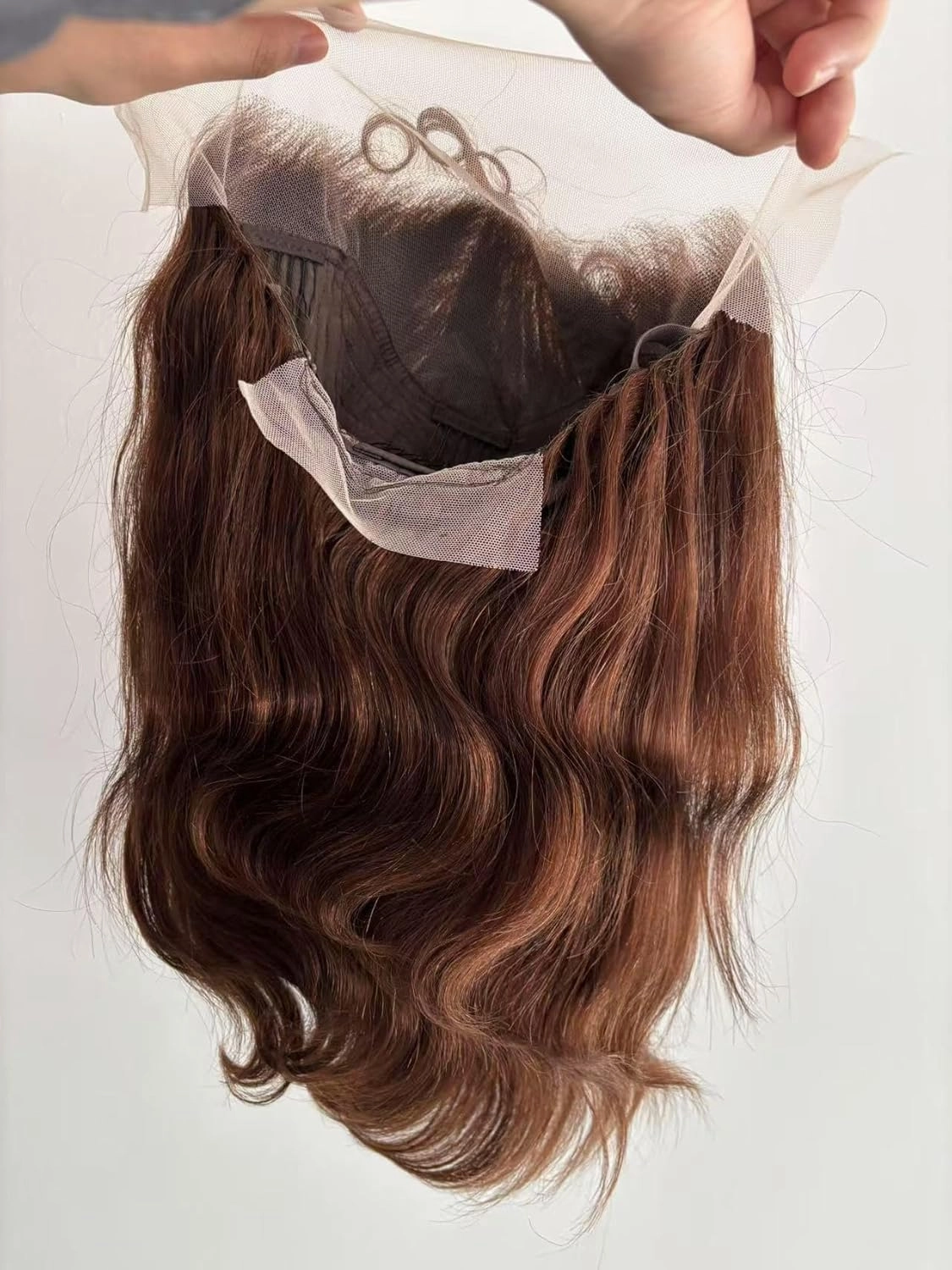 Bob Wig Human Hair 13x4 Body Wave Lace Front Wigs Human Hair 14 Inch 180% Density Brown Human Hair Wigs for Black Women with Baby Hair