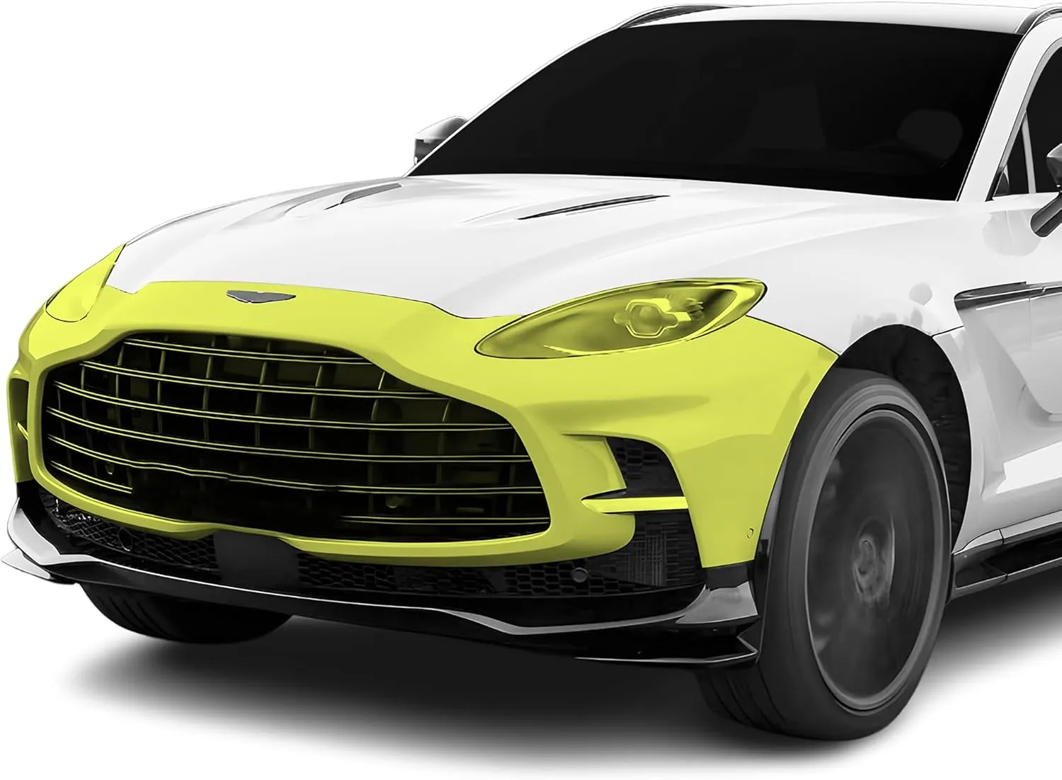 BOGAR TECH DESIGNS for Aston Martin DBX 2021  Front Bumper Paint Protection PPF Film Kit Cover, Clear Bra