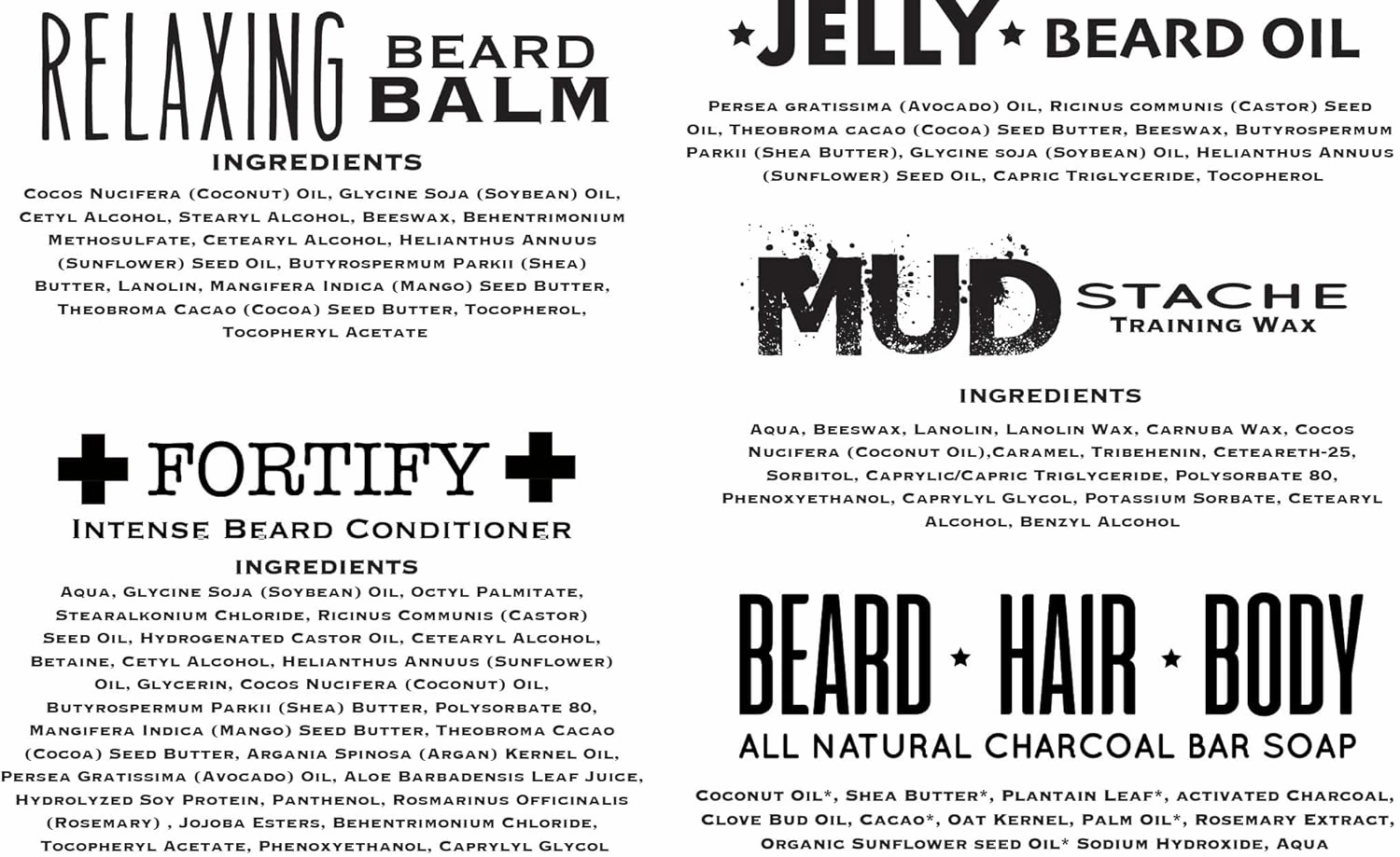 Bossman Complete Beard Kit – Men's Beard Oil Jelly, Fortifying Shower Conditioner, Balm, Mustache Wax & Comb – Beard Softener & Grooming Care (Hammer Scent)