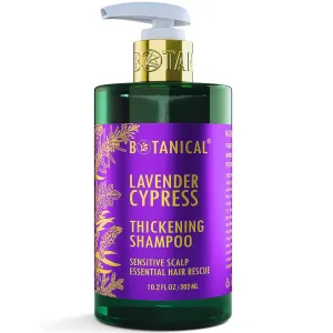 Botanical Hair Growth Lavender Shampoo with Saw Palmetto for Hair Loss and Hair Thinning Prevention Scalp Stimulating Natural Thickening Shampoo Regrowth Products For Women & Men 10.2 Fl Oz