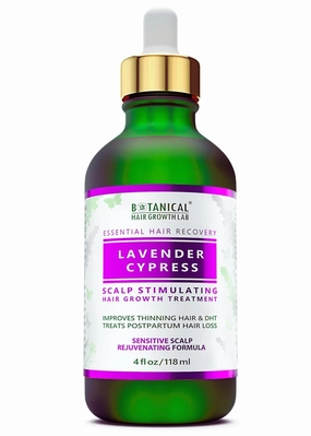 Botanical Hair Growth Treatment Rejuvenating Lavender Oil For Hair Loss With Biotin Scalp Stimulating Anti-Thinning Pre-Shampoo Thickening Hair Growth Oil For Women & Men 4 Fl Oz