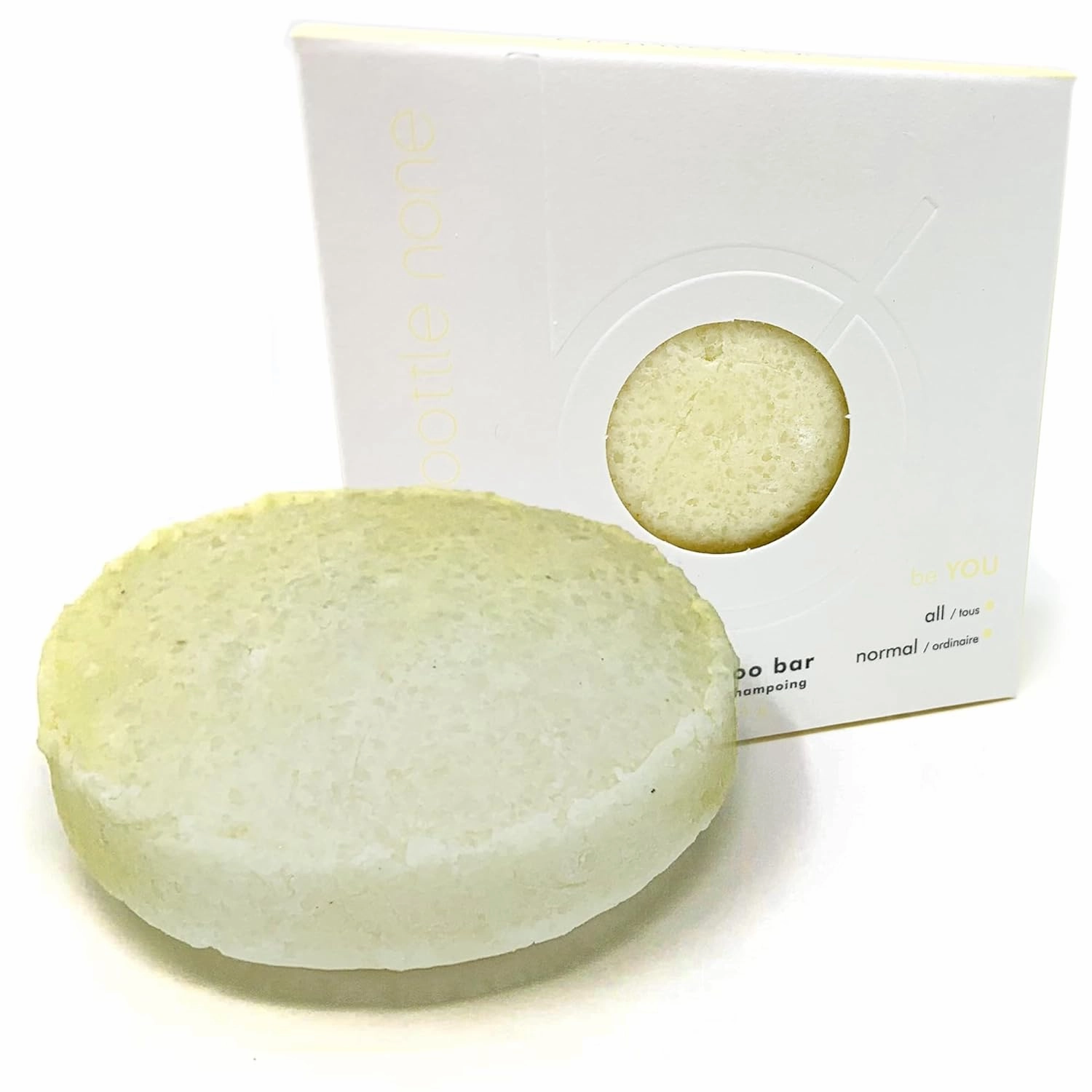 BOTTLE NONE | be YOU Shampoo Bar for All Hair Types | Lavender & Lemongrass | PH Balanced/Salon Grade/Natural | 50  Washes