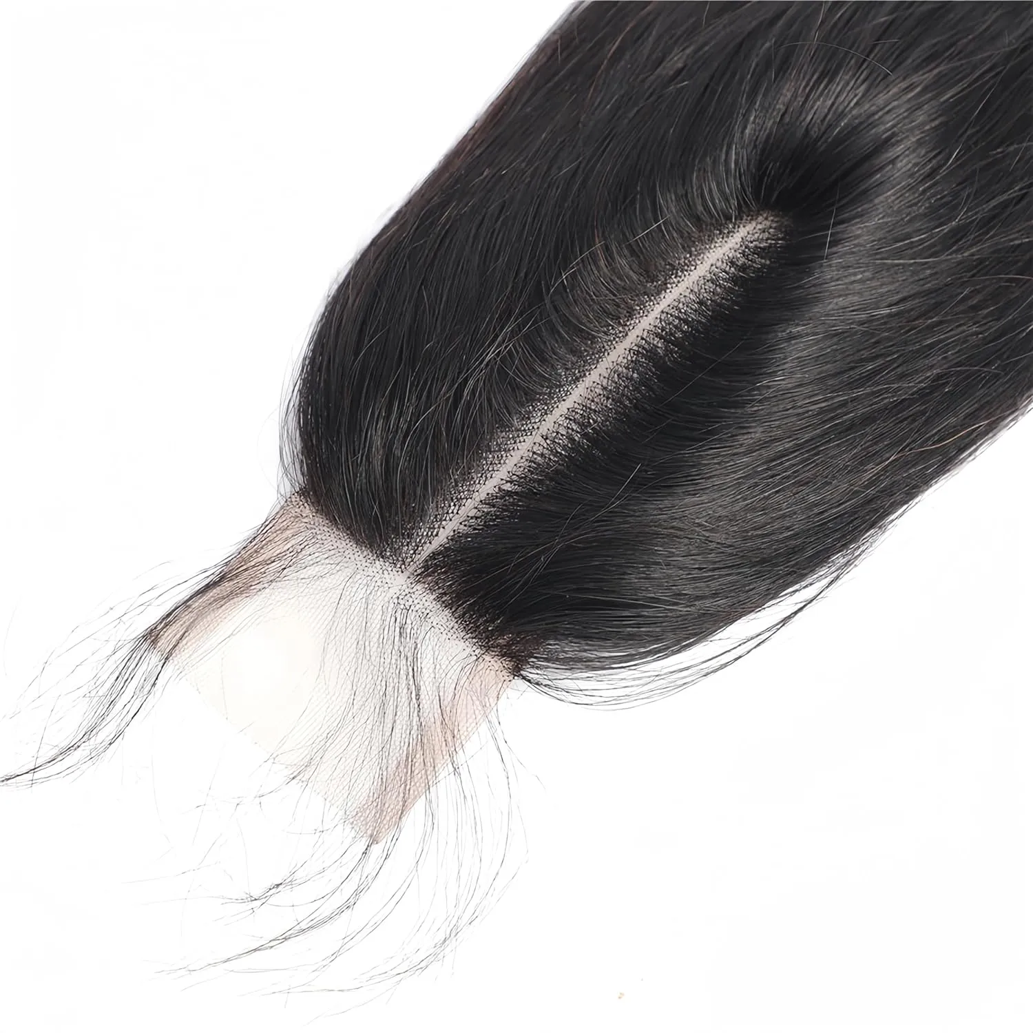 Brazilian 2x6 Lace Closure Body Wave Remy Human Hair Transparent Lace Closure With Baby Hair Deep Middle Part Kim K Lace Closure (8 inch)