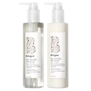 Briogeo Be Gentle, Be Kind Aloe   Oat Milk Ultra Soothing Shampoo   Conditioner Set, Hypoallergenic and Dermatologist-Approved Shampoo, Fragrance Free, Vegan, Cruelty-Free, 2 x 8 fl oz