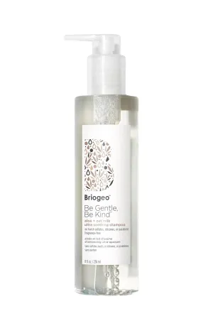 Briogeo Be Gentle, Be Kind Aloe   Oat Milk Ultra Soothing Shampoo, Hypoallergenic and Dermatologist-Approved Shampoo, Fragrance Free, Vegan, Cruelty-Free, 8 fl oz
