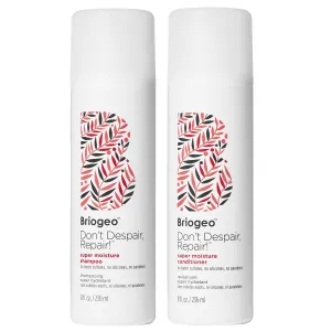Briogeo Don't Despair, Repair! Super Moisture Shampoo   Conditioner Set, Featuring Argan Oil for Dry Damaged Hair, Hair Moisturizing Duo, Vegan, Cruelty-Free, 2 x 8 fl oz