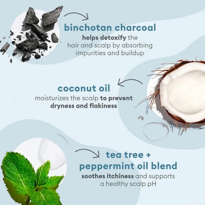 BRIOGEO SCALP REVIVAL CHARCOAL   COCONUT OIL MICRO-EXFOLIATING SCALP SCRUB SHAMPOO 59 ml
