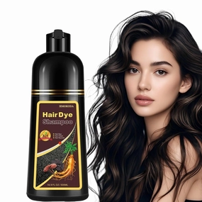 Brown Hair Dye Shampoo, Instant Hair Color Shampoo, Long Lasting Dark Coffee Hair Dye, Covers Gray in Minutes, Champu Para Canas, Champu Para Pintar el Cabello, 16.90 Fl Oz
