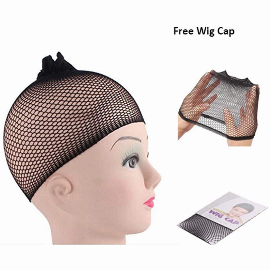 BUFASHION 14" Women Short Wavy Curly Wig Blue Bob Wig Cosplay Halloween Synthetic Wigs Wigs With Neat Bang Wig With Free Wig Cap (Blue 1)