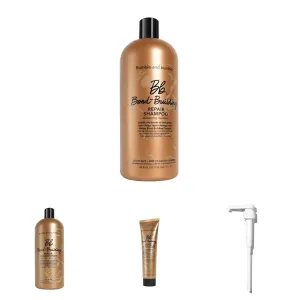 Bumble and bumble Bond-Building Hair Repair Shampoo, Conditioner   Styling Cream Set with Pump, 33.8 fl. oz.