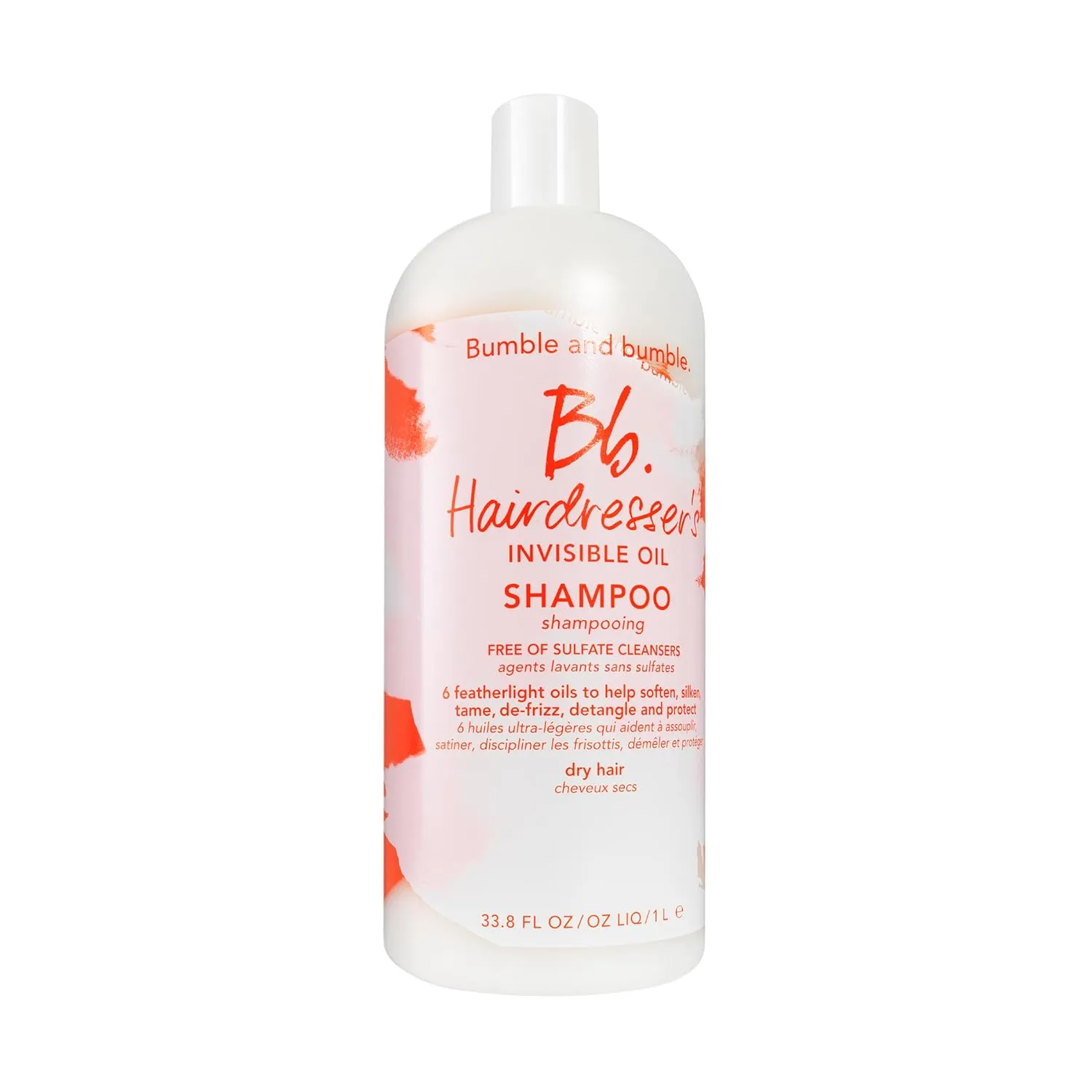 Bumble and bumble. Hairdresser's Invisible Oil Hydrating Shampoo | Hydrating, Anti Frizz, Softening, Color Safe | Curly, Wavy, Straight | With Argan Oil, Coconut Oil   Grapeseed Oil