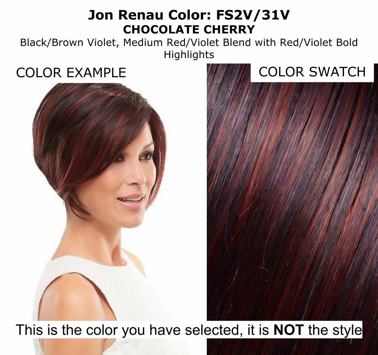 Bundle - 4 Items: easiPart HD XL 8" HAIRPIECE by Jon Renau, Christy's Wigs Q & A Booklet, BeautiMark Synthetic Shampoo & Wide Tooth Comb - Color: FS2V/31V
