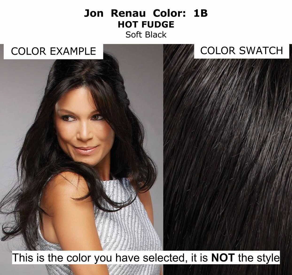 Bundle - 7 Items: 8" XL easiPart French Remy Human Hair Topper by Jon Renau, Christy's Wigs Q & A Booklet, BeautiMark Hydra Shampoo Conditioner Mask Protect Leave-In Spray Shine Serum - Color: 1B