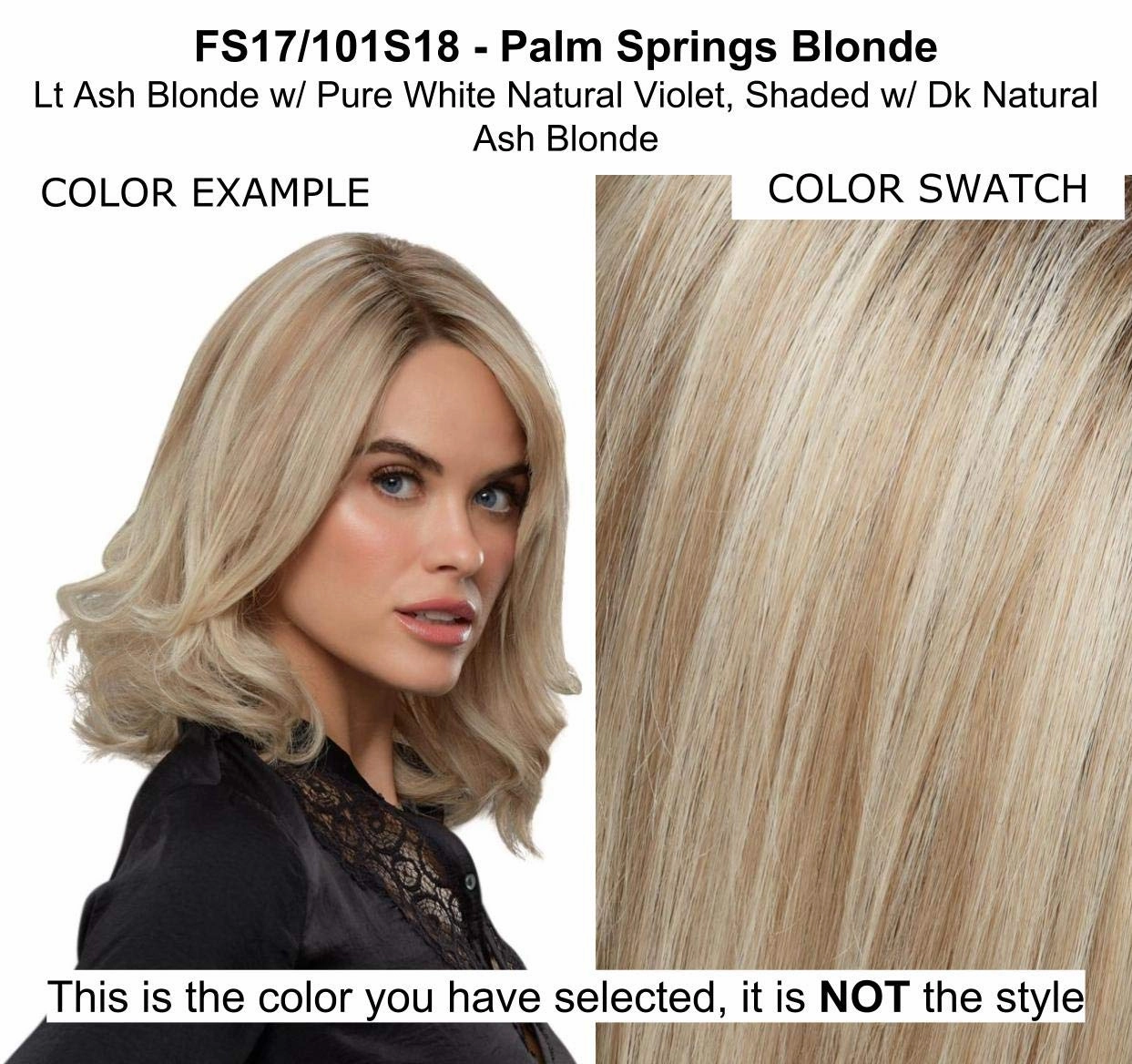 Bundle - 7 Items: Carrie Petite Exclusive Remy Human Hair by Jon Renau, Christy's Wigs Q & A Booklet, BeautiMark Hydra Shampoo Conditioner Mask Protect Leave-In Spray Shine Serum - Color: FS17/101S18