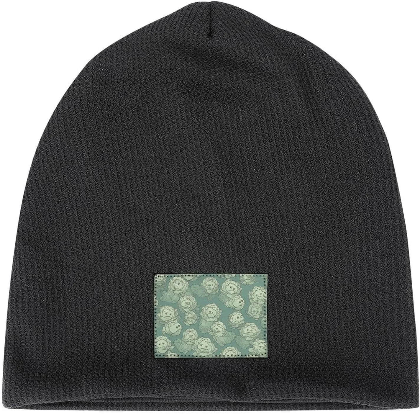 Cabbage Pattern Beanie Hat Thick Warm Caps Soft Plush Winter Hat for Men Women Slouchy Pullover Cap