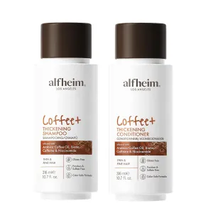 Caffeine Shampoo and Conditioner Set | Strengthens Hair & Supports Scalp Health | Biotin & Niacinamide for Thicker, Fuller Hair | Sulfate-Free for Oily Scalp & Thinning Hair | 10.7 oz Each
