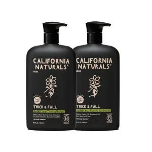 California Naturals Mens Re:Gro Shampoo and Conditioner Duo Set, Anti-Thinning & Hair Growth Support, All Hair Types, Vegan, Natural, Cruelty, Silicone, Paraben & Sulfate Free for Men, 16.5 oz