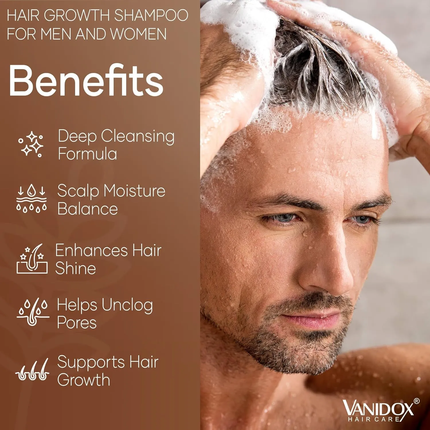 Carbonic Acid Shampoo and Conditioner for Men and Women, Deep Moisturizing Set, Enhances Hair Growth and Repair, Made in USA - 16 Fl Oz Each, Coconut and Vanilla Scent
