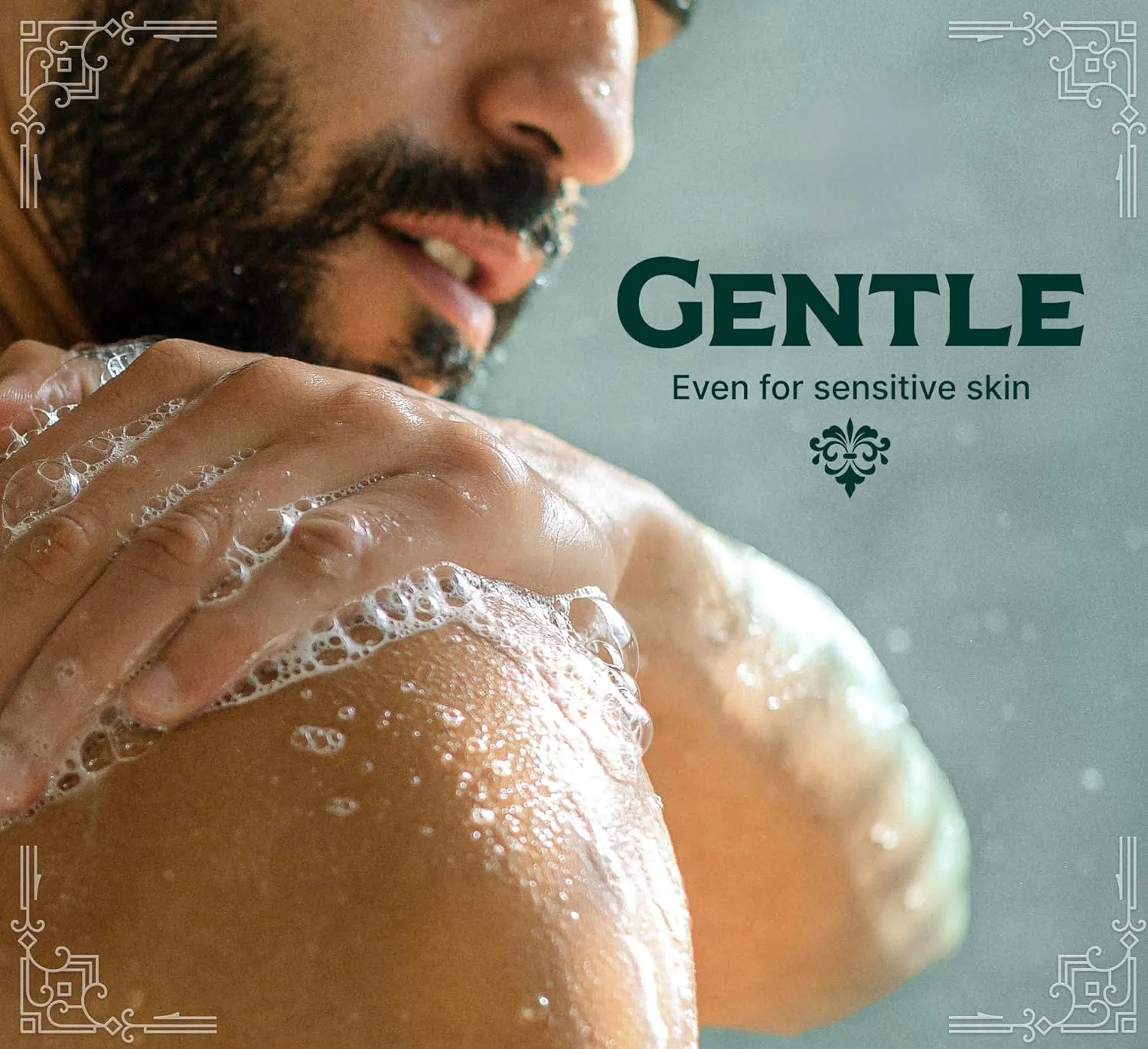 Carolina Castile Soap Bay Rum Scent – Certified Organic Base, High Olive Oil Content, Non-Drying, Made with Organic Oils, Concentrated Natural Body Wash for Men and Women (Bay Rum, 32 Fl Oz)