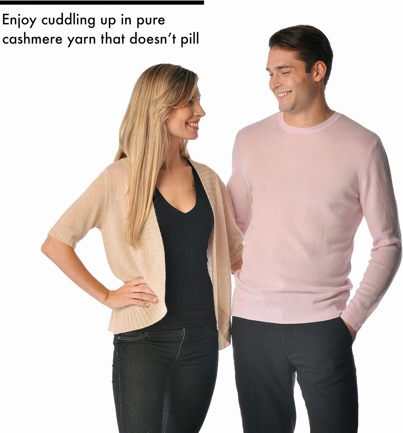 Cashmere Boutique 100% Pure Cashmere Polo Pullover Sweater for Men – Polo Neck, Long Sleeve, Lightweight, Soft & Warm Sweater