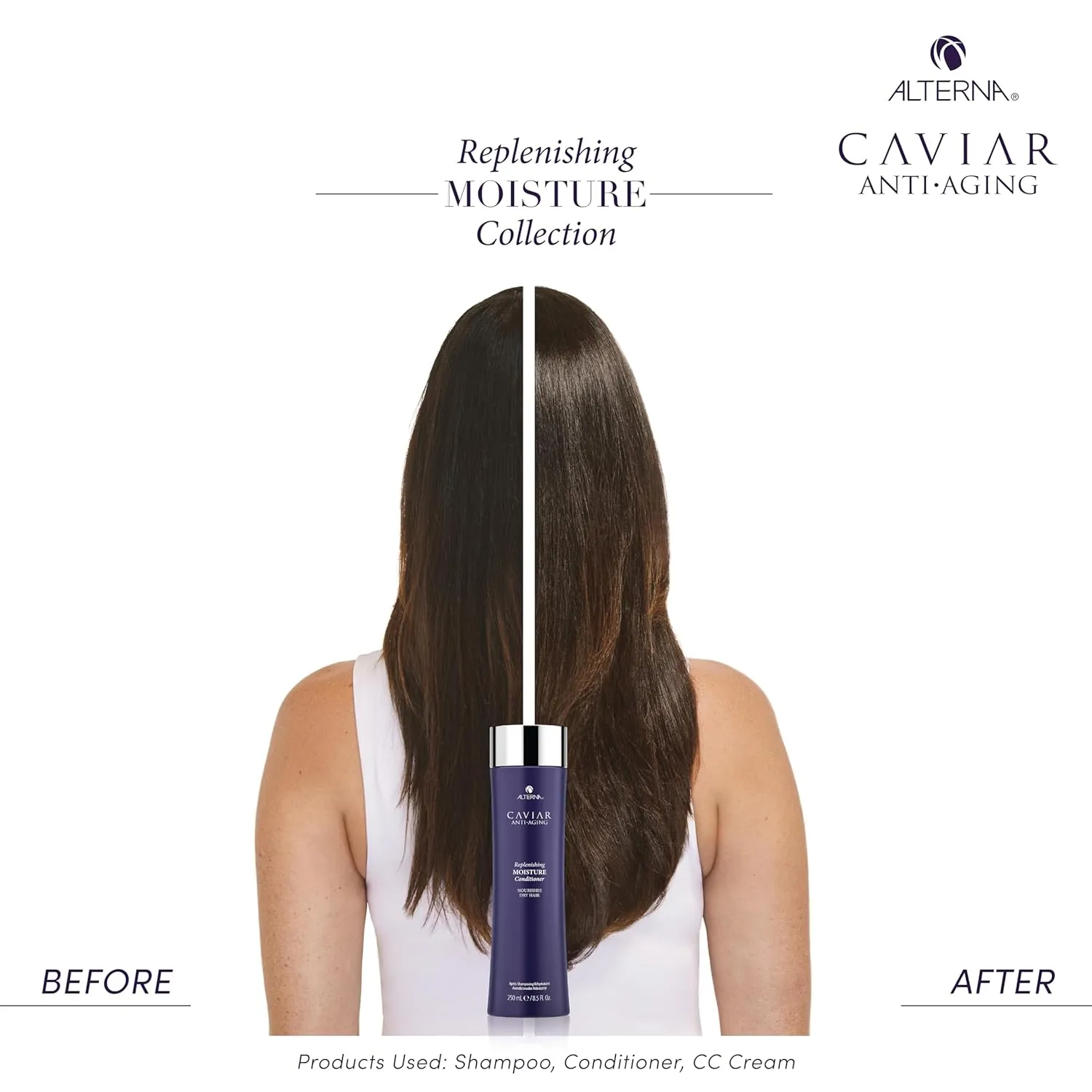 CAVIAR Anti-Aging Replenishing Moisture Shampoo | For Dry, Brittle Hair | Protects, Restores & Hydrates | Sulfate Free