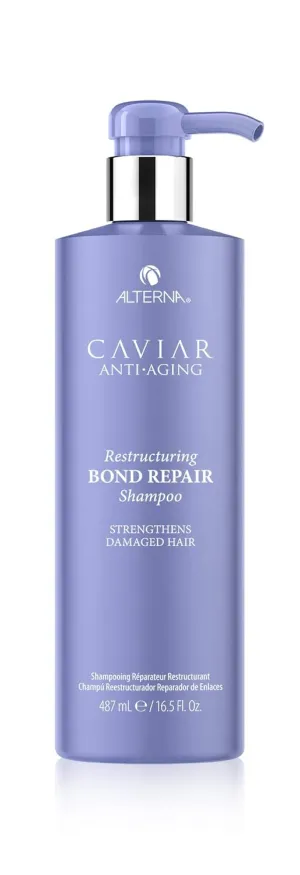 CAVIAR Anti-Aging Restructuring Bond Repair Shampoo | For Brittle, Damaged and Split Ends | Repairs, Strengthens & Protects Damaged Hair | Sulfate Free