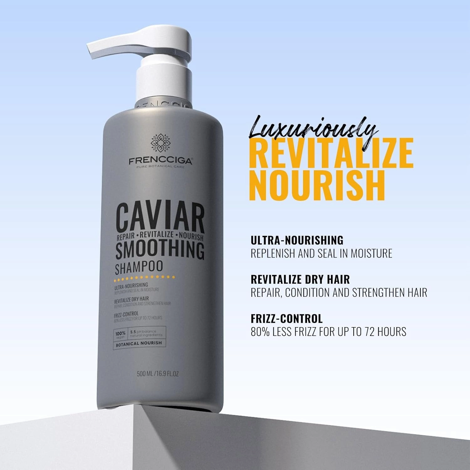 Caviar Anti-Aging Replenishing Moisture Shampoo - Hydrating Dry, Damaged Hair Restores Moisture, Adds Shine Protects from Color Fade & Future damage 16.9 oz