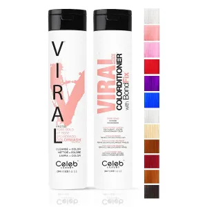 Celeb Luxury Intense Color Depositing Colorwash Shampoo   BondFix Rebuilder, Vegan Hair Dye, Sustainably Sourced Plant Based, Semi Permanent Hair Color, Viral and Gem Lites Duos
