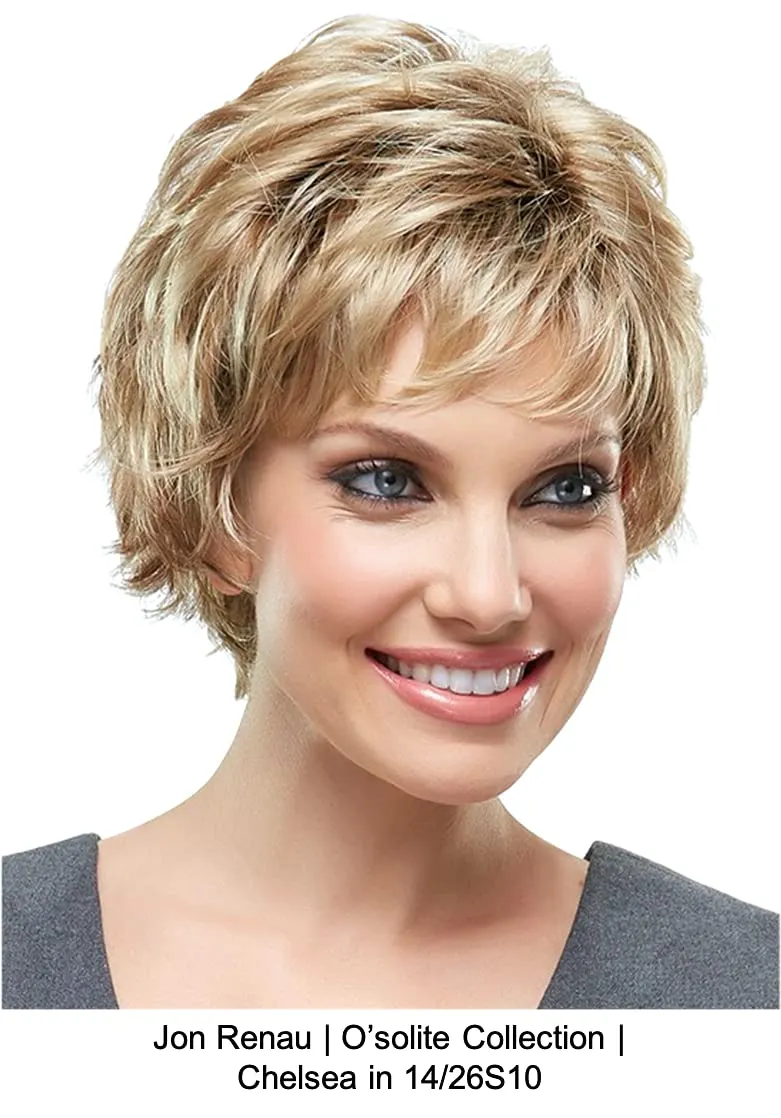 CHELSEA Basic Cap Synthetic Wig by Jon Renau, 3PC Bundle: Wig, 4oz Mara Ray Enriched Shampoo and 19 Page Belle of Hope Guide (101F48T)